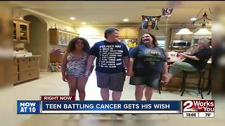 Tulsa boy with cancer granted wish