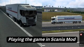 Driving Scania Truck in Truck Simulator