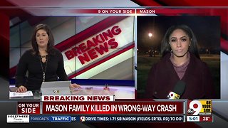 OSHP: Family of 3 from Mason killed in wrong-way crash near Dayton