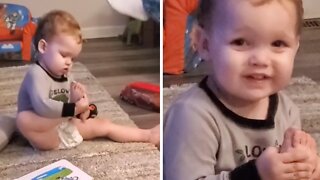Toddler Hilariously Finds His Toes Absolutely Fascinating