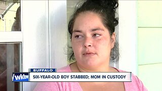 Mother accused of stabbing her son