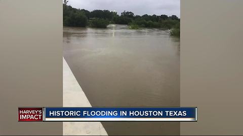 Historic flooding in Houston, Texas