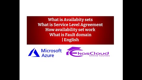 What is Availabity sets and What is SLA and How availability set work and What is Fault domain