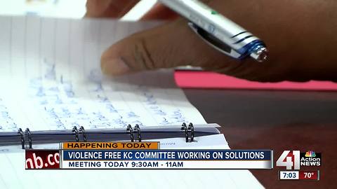 Violence Free KC committee to discuss solutions to recent violence