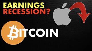 APPLE DUMPS | S&P500 RALLIES | #BITCOIN REMAINS LOW ... EARNINGS RECESSION COMING?!?!