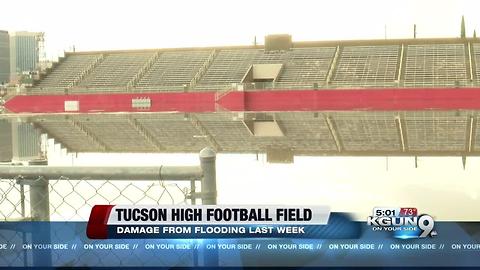 Tucson High Football Field flooded again