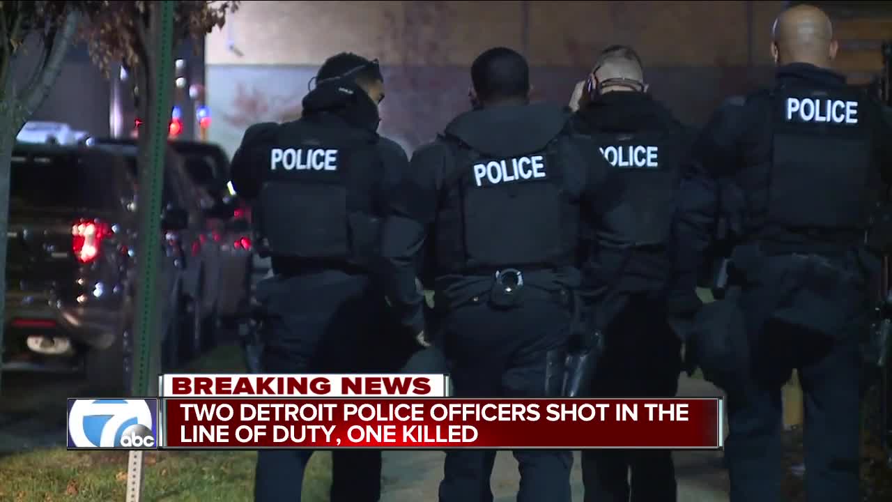 2 Detroit police officers shot in the line of duty, 1 killed