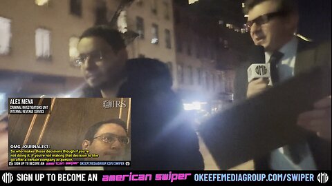 IRS Official Alex Mena SPRINTS Away From O'Keefe When Shown Footage, Attempts To HIDE, Then RUNS