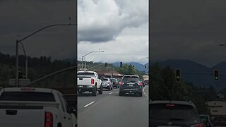 Driving through Flagstaff in July