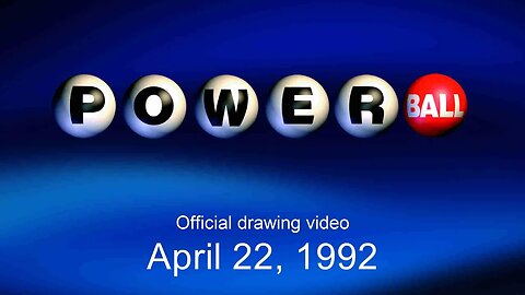 The first Powerball drawing: April 22, 1992