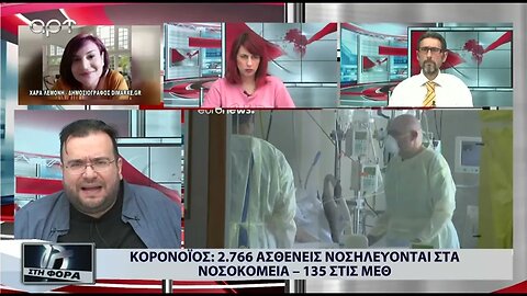 Κορονοϊός : 2.766 ασθενείς νοσηλεύονται στα νοσοκομείακαι 135 στις ΜΕΘ