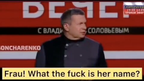 Top Russian Anchor Solovyov Trolls EU NAZI Witch Ursula Von Der Laden