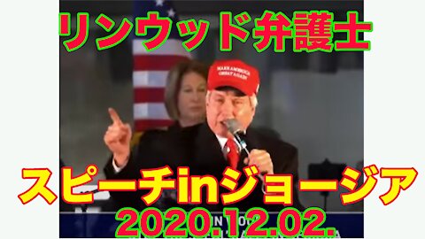 リンウッド 弁護士 スピーチ in ジョージア (2020.12.02.)