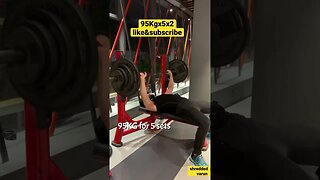 95KGx5x2 Bench Press #shorts #short #viralshorts #youtubeshorts #viral #fitness #gym