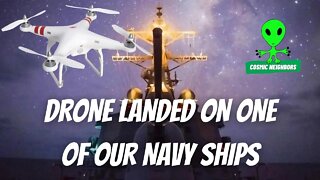 Drone Landed On Navy Ship Deck