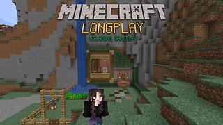 Relaxing Survival Longplay | Mountain Side Starter House (No Commentary) | Minecraft