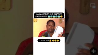 NAO ACREDITO QUE O MEDICO PASSOU ISSO !! #medico #zoeira #viral #reportagem #fyp #shorts