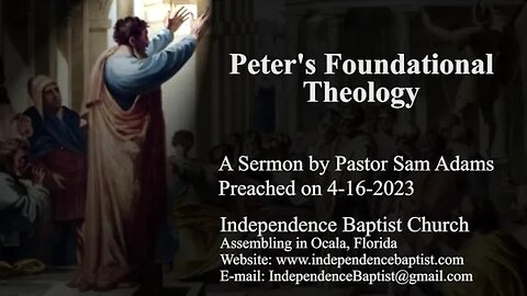 Peter's Foundational Theology