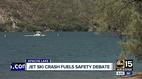Boaters speak out after Apache Lake jet ski crash involving kids