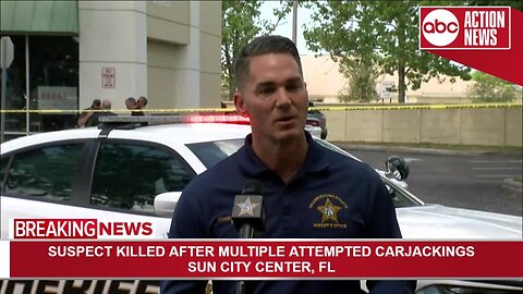 Suspect killed after multiple attempted carjackings | Press Conference