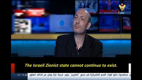 Lebanese Academic Jean Chaaya: The U.S. controlled by Global Zionism which represent the real threat