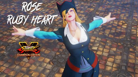 Street Fighter V Rose Ruby Heart Outfit