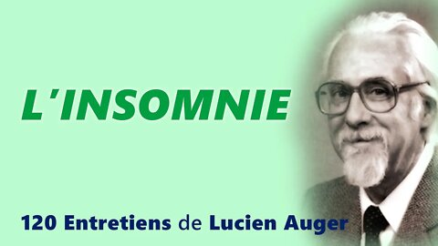 L'insomnie Lucien Auger Psychologue