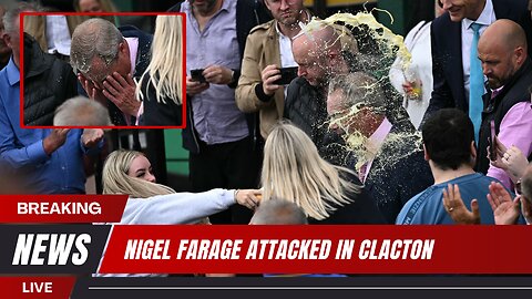 NIGEL FARAGE ATTACKED IN UK