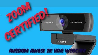 AUSDOM AW651 2K HDR Zoom Certified Webcam