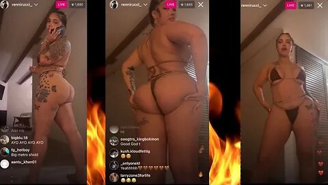 Renni Rucci ULTIMATE THIRST TRAP IG LIVE‼️😮😍