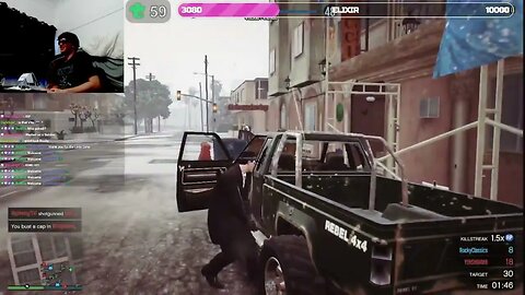 Three Killstreak Car Death - GTAV