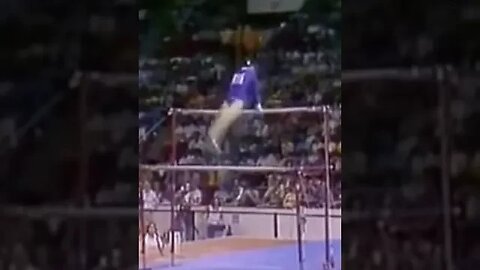 Nellie Kim 9.9 on Bars - 1976 Olympics Montreal all around #shorts