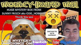 LIVE HUGE UNBOXING OF GERMAN TREATS - Gift from Sunny Frisch / Odd_Hobbyist! MoNKeY-LIZaRD Mail