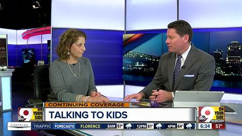 Psychologist Lucy Allen advises how to talk with kids about school shootings