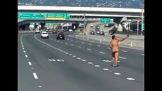 Naked Woman Shoots At Cars On California's Bay Bridge