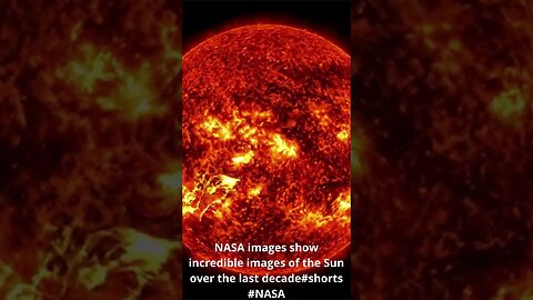 NASA images show incredible images of the Sun over the last decade#shorts #NASA