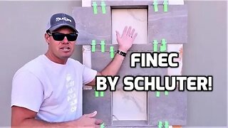 Schluter Finec vs. Mitered Porcelain Tile for Shower Niche