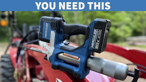 Electric Grease Gun! You Need This if you own Tractors and Equipment! Hercules Tools