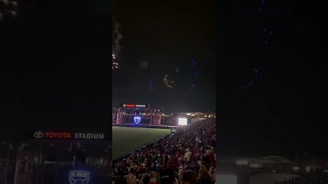 Coast Guard drone show at the FC Dallas game