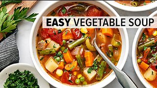 The one and only VEGETABLE SOUP recipe you need for winter!