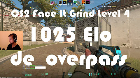 CS2 Face-It Grind - Face-It Level 4 - 1025 Elo - de_overpass