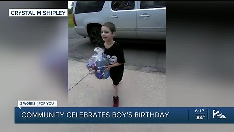 Coweta community gives local boy with autism an unforgettable birthday surprise