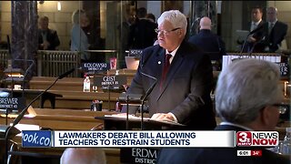 Lawmakers debate bill allowing teachers to restrain students
