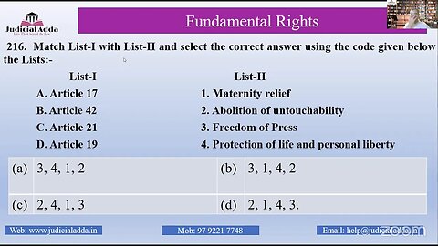 Important MCQs on WRITS | For Judiciary Exam