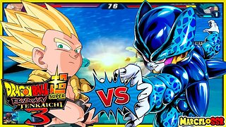 Gotenks SSJ Vs. Cell Jr - Dragon Ball Z: Budokai Tenkaichi 3