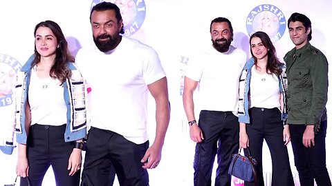 Bobby Deol Left Photo with wife Tanya and son Aryaman and Did This When he Saw Anupam Kher