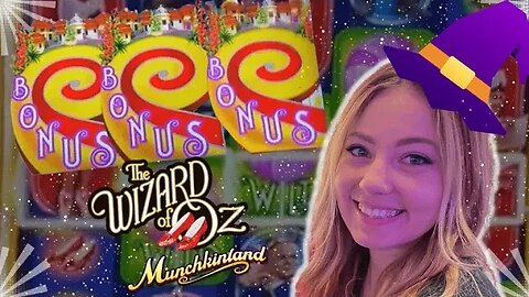 WICKED Witch WINNINGS ✨ Magical Bonuses on Wizard of Oz ! ✨Munchkinland Slot Machine