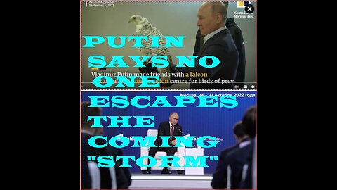 Putin declares "no one can sit out the coming storm" sounding just like Trump, Q+ once again
