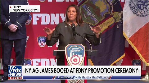 New York Attorney General Letitia James Booed At FDNY Ceremony