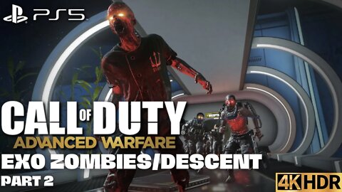 COD: Advanced Warfare Exo Zombies on Descent Part 2 | PS5, PS4 | 4K HDR (No Commentary Gaming)